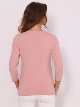 Лонгслив Апрель 1ЖДЛД2255804 хлопок с лайкрой светло-розовый  фото 2