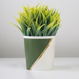 Кашпо для цветов «Полосы», 1.6 л, d=14 см, h=14 см, пластиковое