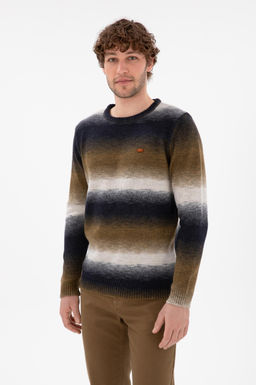 Erkek Slim Fit Bisiklet Yaka Ta_ Kazak