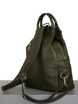 LACCOMA рюкзак Адель-24-L815-болотный эко кожа хлопок  фото 2