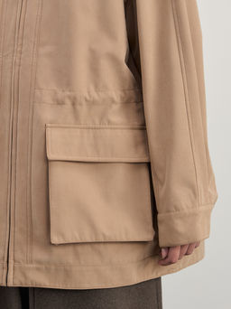 Куртка с накладными карманами и акцентным воротником / Zarina  фото 8