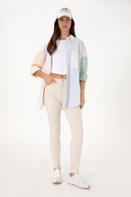 Kad_n A__k Pembe _izgili Uzun Kollu G_mlek Sepette S_rpriz _ndirim - U.s. polo assn фото 4