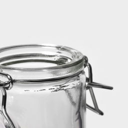 Банка для сыпучих продуктов Доляна «Галерея», 100 мл, 6.5×10.6 см, с бугельным замком, стекло