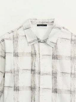 Рубашка в клетку relax fit / Zarina  фото 8