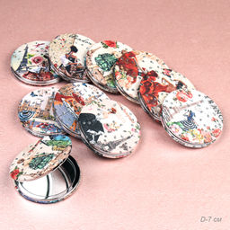 Зеркало карманное 7 см / GT357 /уп 50/300/ кожзам - Галеонтрейд фото 12