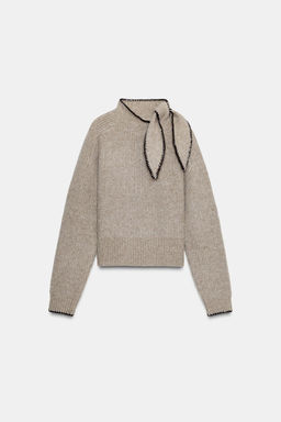 KNIT JUMPER WITH BOW - Zara фото 4