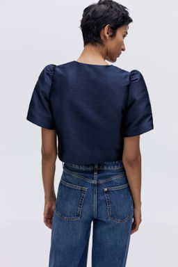Blusa con manga puffy - H&m фото 6