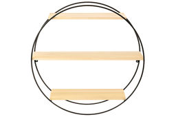 Полка подвесная круглая 3-х ярусная 50*19,5*50 см "Черная"