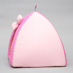 Домик-вигвам Нежность, 40 х 40 х 37 см, бязь, розовый - Пижон фото 3