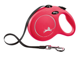 Рулетка-ремень для собак до 50кг, 8м, красная (New Classic L Tape 8 m, red) CL30T8.251.R.20/47303F