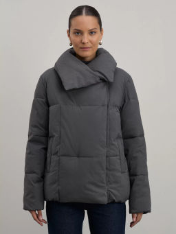 Куртка стеганая с объемным воротником / Zarina  фото 3