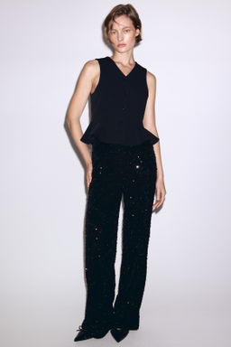 Chaleco con escote de pico y peplum - H&m фото 7