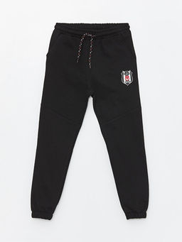 Beli Lastikli Be?ikta? Bask?l? Erkek ?ocuk Jogger E?ofman Alt?