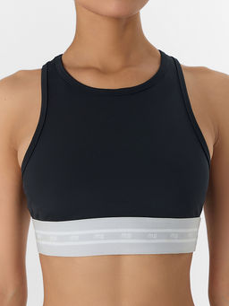 Топ женский спортивный черный