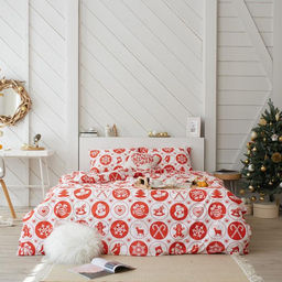 Постельное белье LoveLife евро New Year's gifts 200*217см,240*225см,50*70см-2шт  фото 2