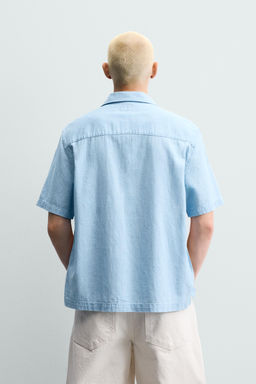 CAMISA FLUIDA RAYAS / Azul - Zara фото 3