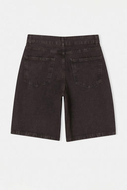 Kahverengi Vintage Y?kama Yuksek Bel Denim Bermuda TWOSS26SR00105 - Trendyolmilla фото 2