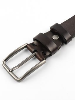 Мужской кожаный ремень Dierhoff ДРК 3054/1-40 Коричневый