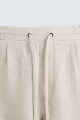 100% LINEN BERMUDA SHORTS - Zara фото 8