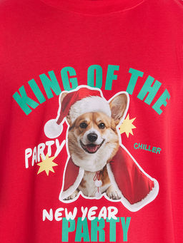 Футболка мужская красная новогодняя с корги - Mark formelle фото 5