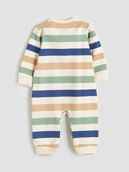 Bisiklet Yaka Nak??l? Erkek Bebek Tulum