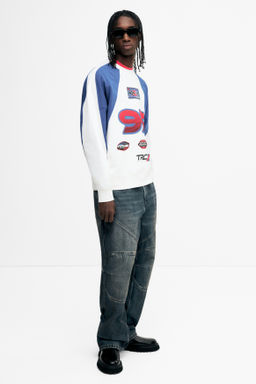 Sudadera con motivos estampados Oversized Fit - H&m фото 5