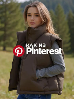 K13353 Жилет весенний (утеплитель синтепон) КОРИЧНЕВЫЙ