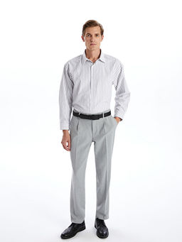 Rahat Kal?p Uzun Kollu ?izgili Erkek G?mlek