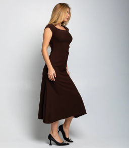 Платье #КТ3298, шоколадный