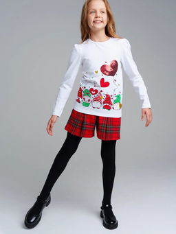 42321015 Фуфайка для девочек (футболка с длинными рукавами)