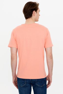 U. S. Polo Assn Мужская футболка с круглым вырезом лососевого цвета - U.s. polo assn фото 5