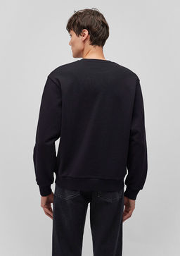 Rick and Morty Bask?l? Siyah Sweatshirt - Mavi фото 4