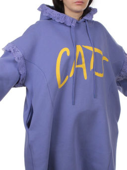 2247 VIOLET Толстовка-платье женская (85% хлопок, 10% полиэстер, 5% спандекс) - Fashion фото 3