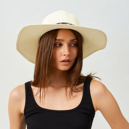 Шляпа женская с леопардовая MINAKU, молочная, размер 58