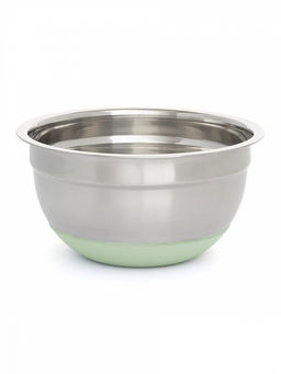 Миска для смешивания продуктов с крышкой 1,4л мятный нержавеющая сталь, силикон, ПП