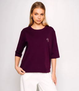Футболка #КТ0467-51, фиолетовый