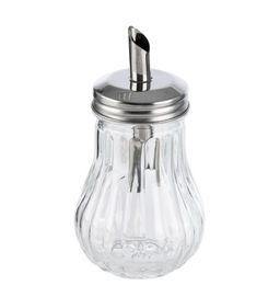 Цена за 2 шт. Сахарница 200 мл, DOLCE, стеклянная с дозатором из нерж стали 103762