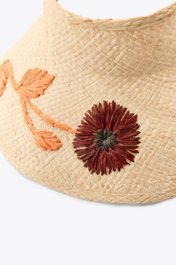 FLORAL WOVEN VISOR