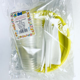 Набор ЁРШ АверПак (вилка, тар цв d-220, стак 100 мл,500 мл, салф по 6 шт), арт.012233 - Полимербыт фото 2