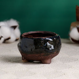 Цена за 2 шт. Горшок "Бочонок" 5х5х5см МИКС