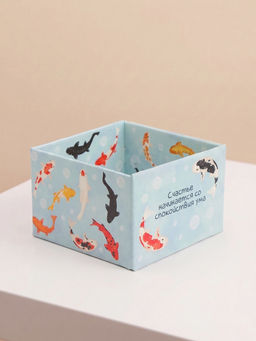 Цена за 2 шт. Коробка самосборная «Карпы», размер 12×12×8 см, плотность 270 г/м²
