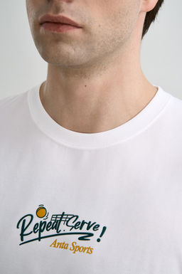 Футболка Белый ANTA SPORTS CLUB SS Tee фото 7