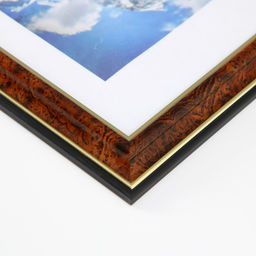 Фоторамка пластик "Офис" 15х21 см, карельская береза (пластик)