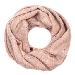 Нежный палантин с люрексовой и буклированной нитями