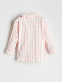 Kurdele Detayl? K?z ?ocuk Pijama Tak?m?