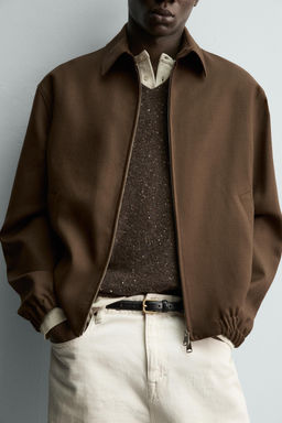 CAZADORA REGULAR FIT 100% LANA / Marr?n - Zara фото 6