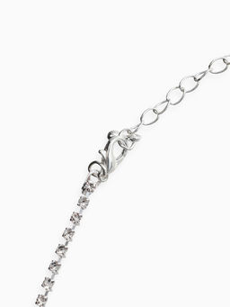 Набор 2 пред-а: серьги, колье "Вечерний шик" минимализм, цвет белый в серебре