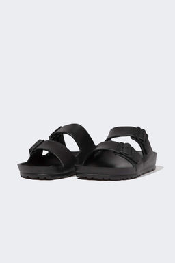 Мужские тапочки Eva на плоской подошве с двойной полосой