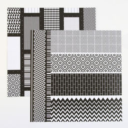 Бумага для скрапбукинга «Яркая геометрия», 12 листов, 30.5×30.5 см, 180 г/м²