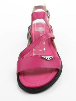 08-PEQ203-3 CRIMSON Босоножки женские (натуральная кожа)